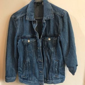 Oversized denim jacket
